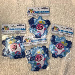 Baby Shark party decorations, bundle of FOUR 6ft banners